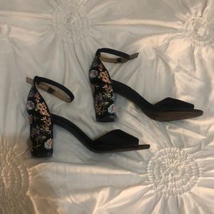 Steve Madden Satin Floral Heels